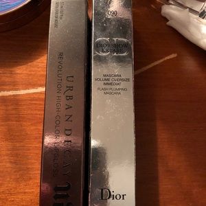 Urban Decay Lip Gloss And Dior Mascara
